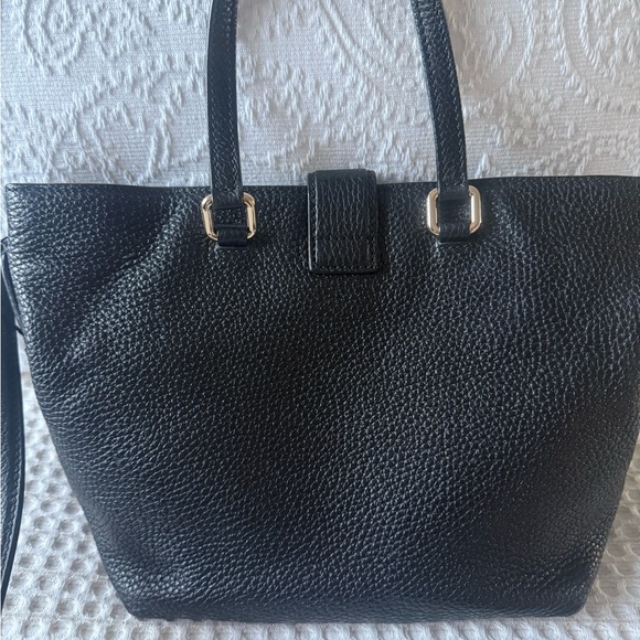 Authentic Dolce & Gabbana Black Shoulder Bag with Gold Lock - Picture 10 of 14